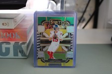 Tommy DeVito 2023 Panini Select Green and Yellow Prizms Die Cuts RC #73