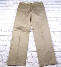 Dockers D2 Straight Fit Light Brown Flat Front Signature Khakis Mens Pants 32x32
