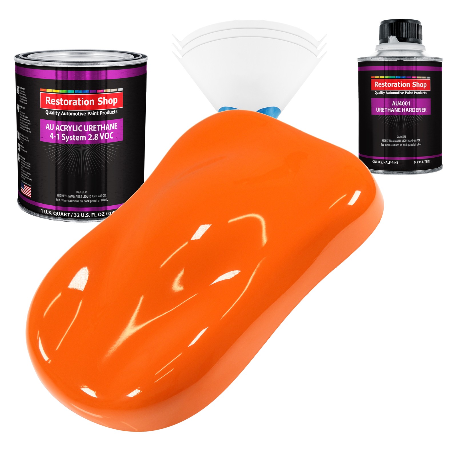 Restoration Shop Omaha Orange Acrylic Urethane Quart Kit Auto Paint