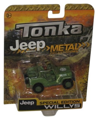 Tonka Jeep Metall Einrichtungen Spezial Edition Willys Grün Spielzeug Fahrzeug
