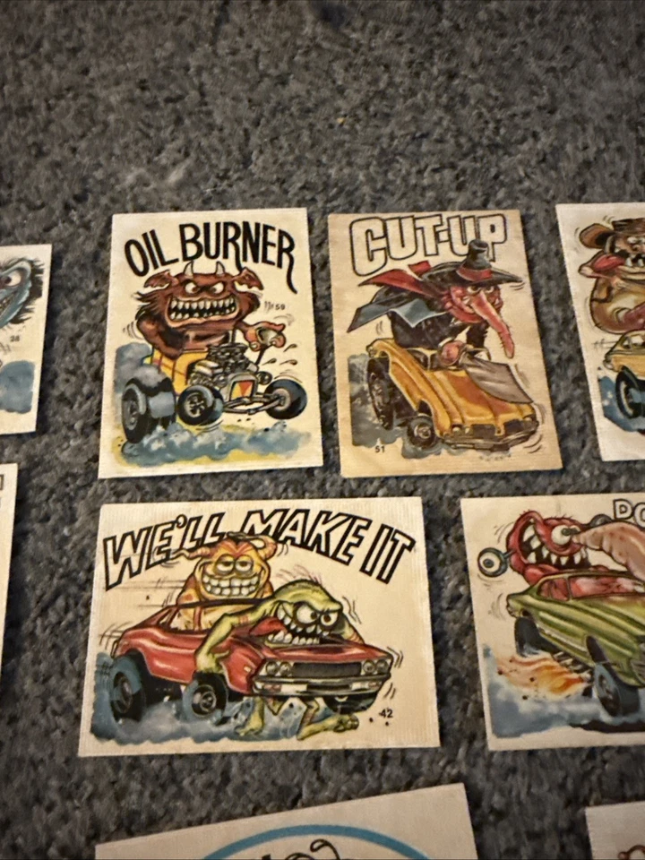 集团 12 张 Donruss - 奇怪杆贴纸 - 复古 20 世纪 70 年代集换卡 — 第 4/4 张图片