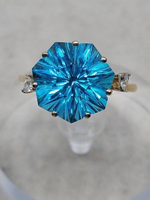 9kt Glen Lehrer Topaz Ring Size N½ (3.35g)