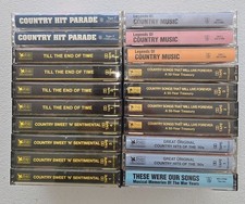 Lot of 20 Country Music Cassette Tapes Reader  s Digest MCA BMG Various Albums