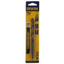 Irwin Industrial Tools 73627 Turbomax 27/64" Reduced Flatted Shank Drill Bit