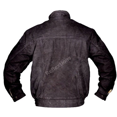 Bomber Jacket Leather Flight Jacket Fashion Biker Rider Winter Pilot Jacket - Picture 2 of 2