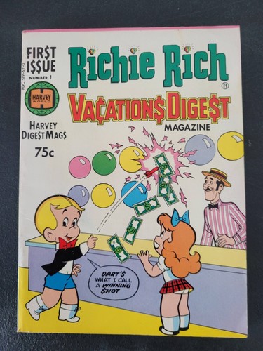 RICHIE RICH VACATION DIGEST #1 & WINNERS DIGEST #1 1977 HARVEY COMICS 2 BOOKS! - Picture 2 of 5