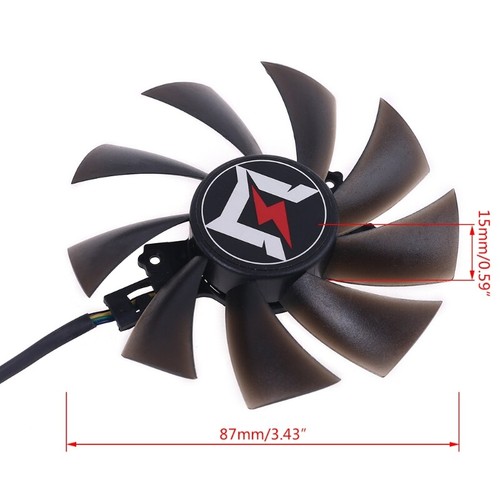 3pcs DC12V Graphics Card Cooling Fan for Gainward GeForce 2060 2080 Super - Afbeelding 8 van 8