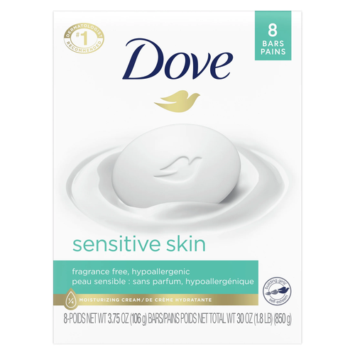 Beauty Bar Women'S Bath Soap Sensitive Unscented Hypoallergenic Sensitive Skin,