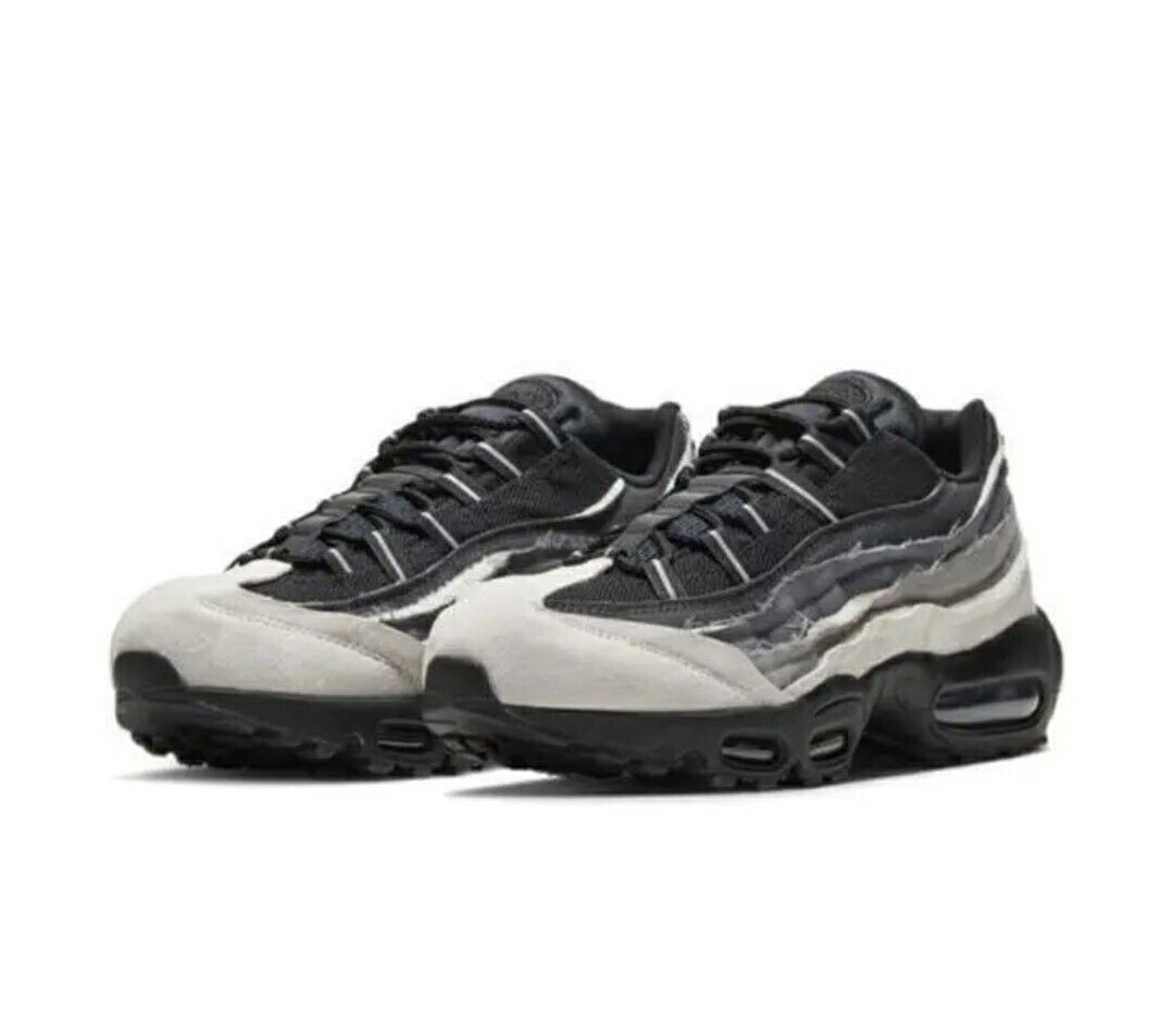 Nike Air Max 95 Comme Des Garcons Black Grey Size 7.5 CU8406 Nike Air Max 95 Comme Des Garcons Black Grey Size 7.5 CU8406