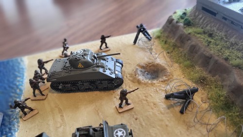 Pro Built D-day Diorama 80th Anniversary Museum Quality Miniatures Airfix - Picture 20 of 22