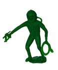 Astronaut MPC Army Men Toy Soldier plastic Nasa US figure vtg Marx Space GREEN 3