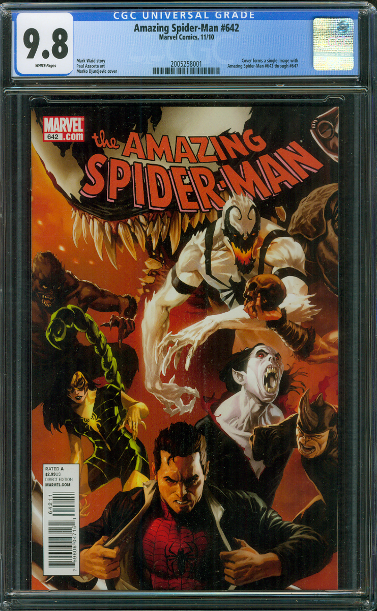Amazing Spider Man 642 CGC 9.8 Anti Venom Connecting Cover 11/10