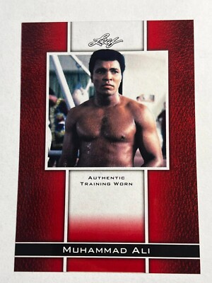 62011 Leaf Metal Prismatic Red Muhammad Ali MISSING # & Training Worn Piece #13
