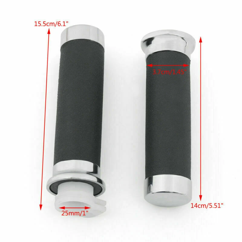 Motor 1" Hand Grip 25mm For Honda Shadow VT/XVS 400/600/750/1100/1300 Magna E6 - Image 2 of 4