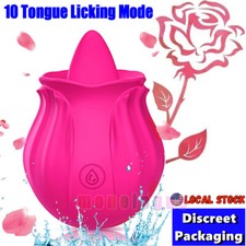 2024 Rose Viboator Stimulator Toy Licking Sucking 10 Speed for Women Quiet Rose