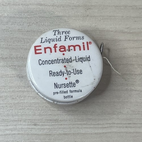 Vintage Enfamil Infant Formula Celluloid Mini Tape Measure - 第 2/7 張圖片