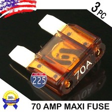 3 Pcs 70A AMP Large Blade Style Audio Maxi Fuse Car 12V 24V 32V Auto RV USA NEW