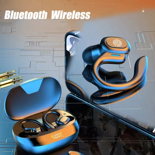 Bluetooth 5.0 Headset TWS Wireless Earphones Earbuds Stereo Headphones Ear Hook