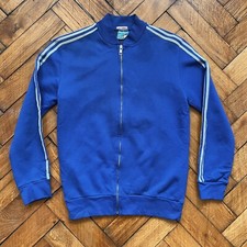 Ventex Adidas Vintage Made in France Blue 70s Trefoil Sport jacket giacca XS 162