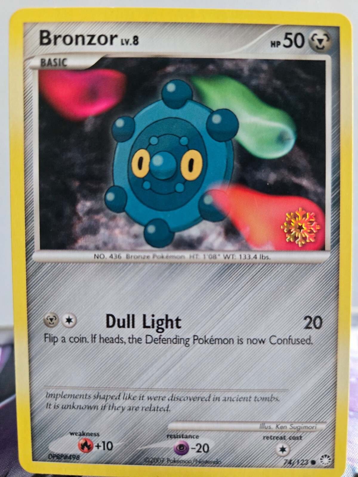 Bronzor - 74/123 - Snowflake Stamped Promo - Countdown Calendar - Pokemon Card