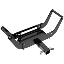 Foldable Winch Mounting Plate Cradle Mount For 2'' Hitch Receiver 4WD SUV Truck