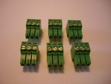 QTY 6 3 pin-3.5mm Screw Pluggable Quick Connector-Terminal Block- Phoenix Plug