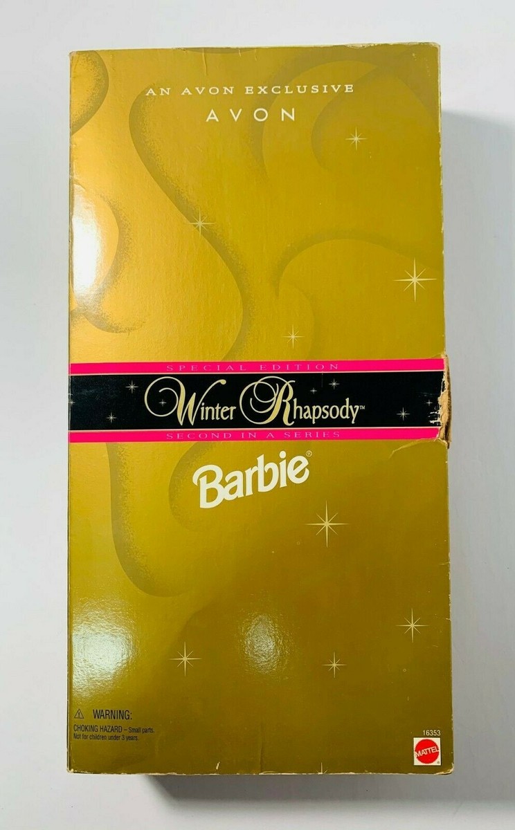 ウィンター・ラプソディー・バービー　 Special Edition 1996年 Barbie Dolls AVON WINTER COLLECTION-Velvet 95', Rhapsody 96