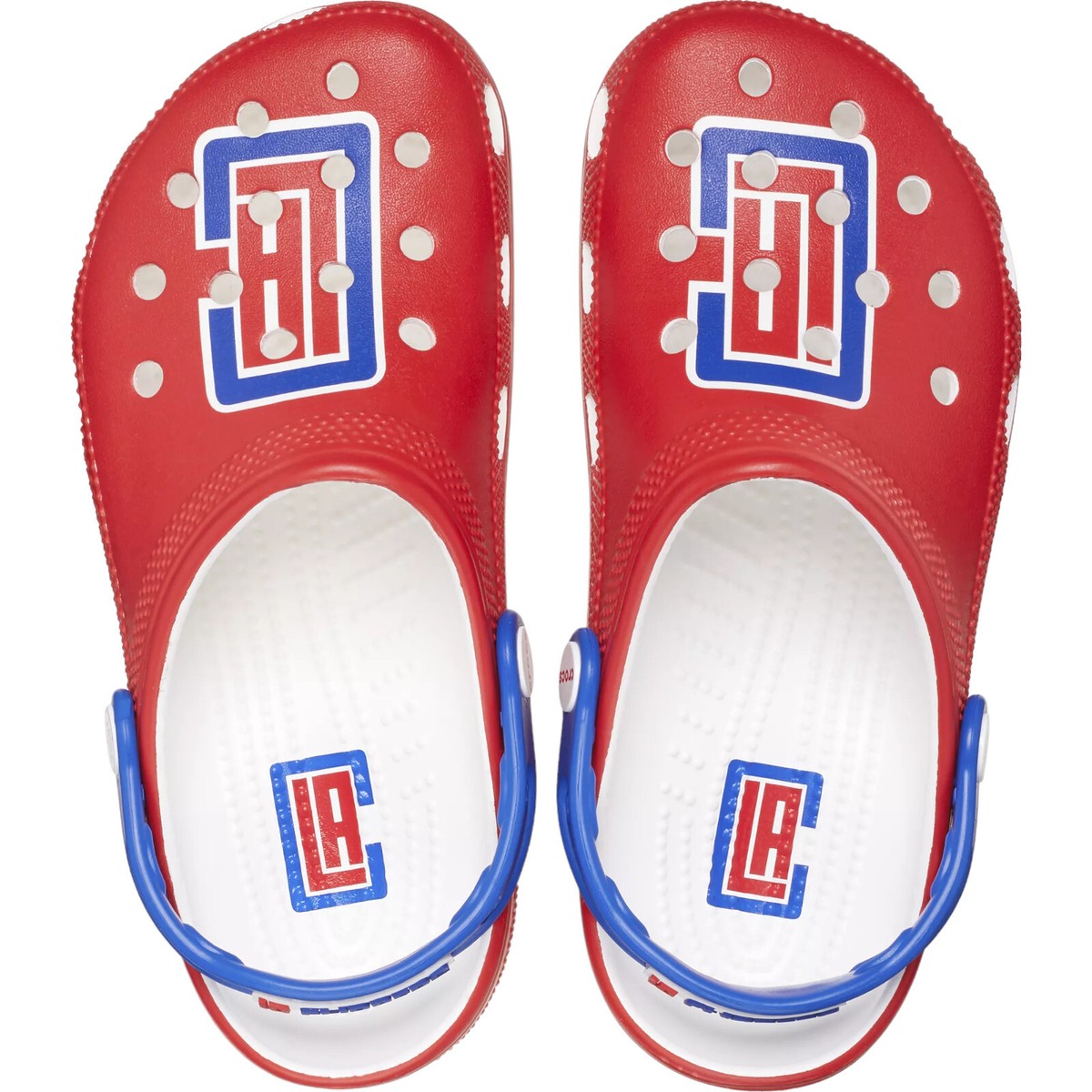 Crocs Adult Los Angeles Clippers Red Blue Classic Clog Mens  display picture 1