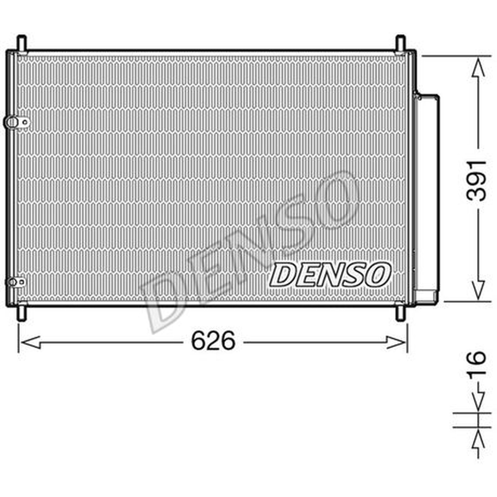 DENSO Air Conditioning Condenser DCN50041 - A/C - Fits Toyota
