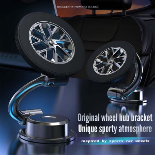 360° Rotation Magnetic Car Phone Mount Foldable Car Mount Stand Universal Holder - Picture 6 of 13