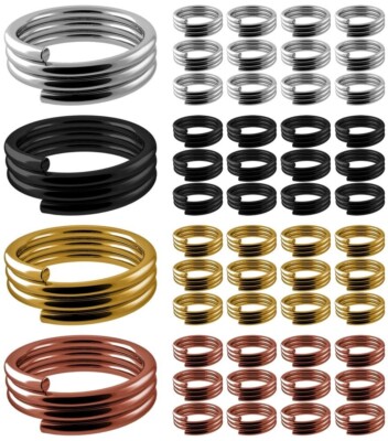 Dart Ringe Federringe - Schwarz, Silber, Gold, Bronze - Farbe & Anzahl wählbar -