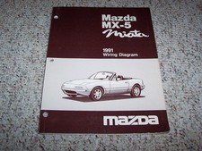 1991 Mazda MX-5 MX5 Miata Factory Original Electrical Wiring Diagram Manual Book