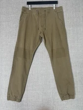 BUFFALO Joggers Mens 34 Tank Khaki Cotton Twill Pants