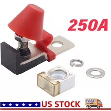 250A 58V Convenient&Efficient Battery Fuse Terminal Fuse Block Kit for Caravans