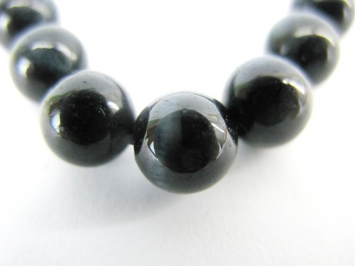 Blue Tiger´s Eye Halskette, echte Natursteine Heilsteine Edelsteine, Modeschmuck - Bild 7 von 8