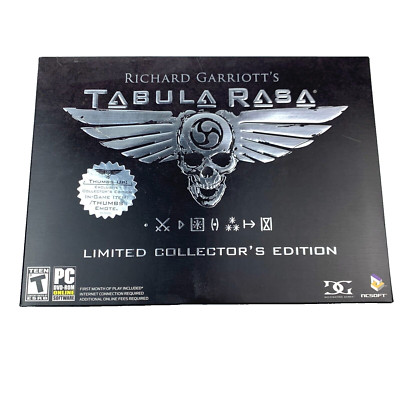 Richard Garriott's Tabula Rasa Limited Collector's Edition PC Game
