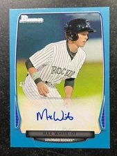 2013 Bowman Prospect Autograph Blue Max White 64/500