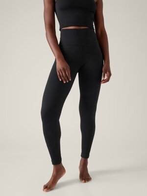 Athleta S Small Black Aurora Seamless Tight NEW! #533472