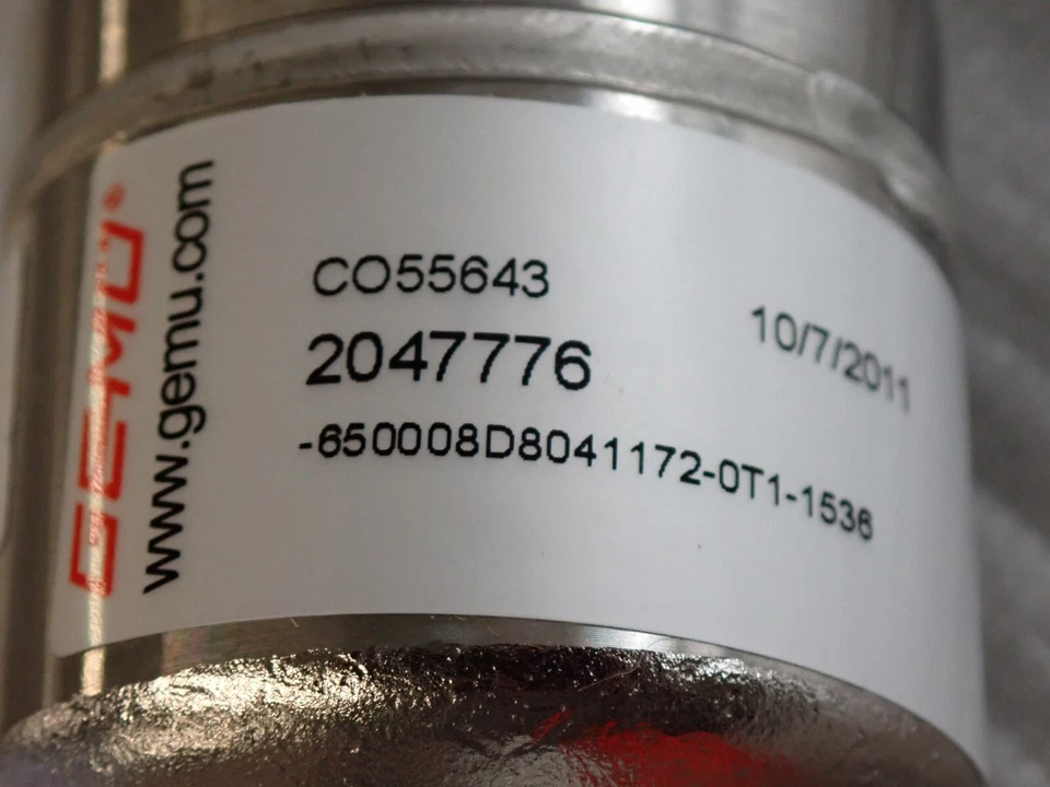 2047776 GEMU VÁLVULA DIAFRAGMA SANITARIA CONTROLADA NEUMÁTICAMENTE NUEVA Foto 3 de 3