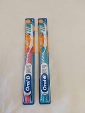 Lot X2 Oral B Complete Sensitive Toothbrushes Pink Turquoise BNIP