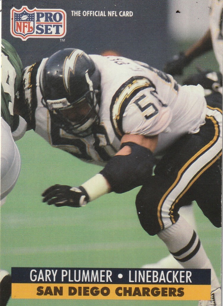 FREE SHIPPING-MINT-1991 Pro Set Gary Plummer #642 CHARGERS PLUS BONUS CARDS