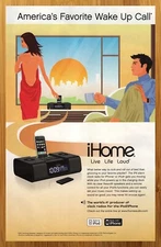 2009 iHome Vintage Print Ad/Poster Apple iPod iPhone Tech Promo Wall Pop Art 00s