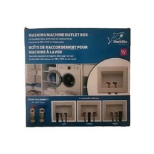 SharkBite 1/2 in. Push-to-Connect x 3/4 in. MHT Brass Washing Machine Outlet Box