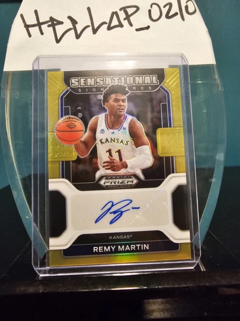 2022-23 Prizm Draft Picks Gold💥 Remy Martin /10🔥 #SS-RMA Kansas Jayhawks🏀