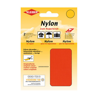 Kleiber Nylon Flicken viele Farben Outdoor Schirm Camping uvm 2er Set 10 x 12 cm