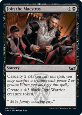 Join the Maestros - Foil Light Play, English Magic the Gathering MTG Streets of 