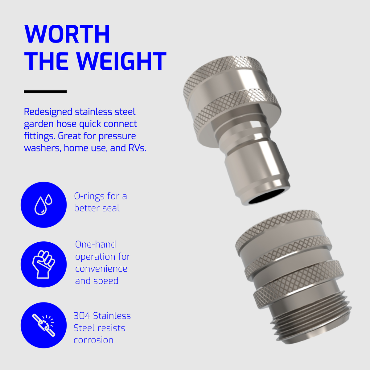 MULAIDI Connettore Di Riparazione Del Tubo Da Giardino Raccordo - Foto 8