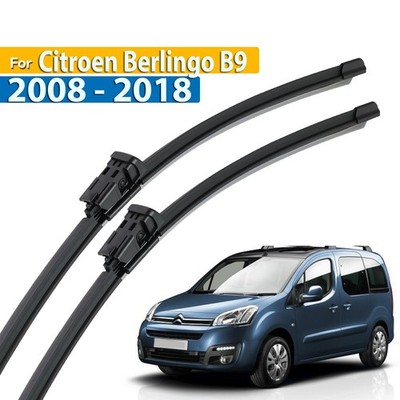 2Pcs Front Windscreen Wiper Blades Set For Citroen Berlingo B9 2008-2018 26''+16''