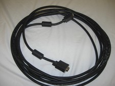 25FT VGA COAX MONITOR CABLE HIGH RESOLUTION W/ RGB HD15 M/M  Fast Ship
