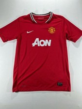 Nike Manchester United XL Red Soccer Jersey Aon Dri-Fit